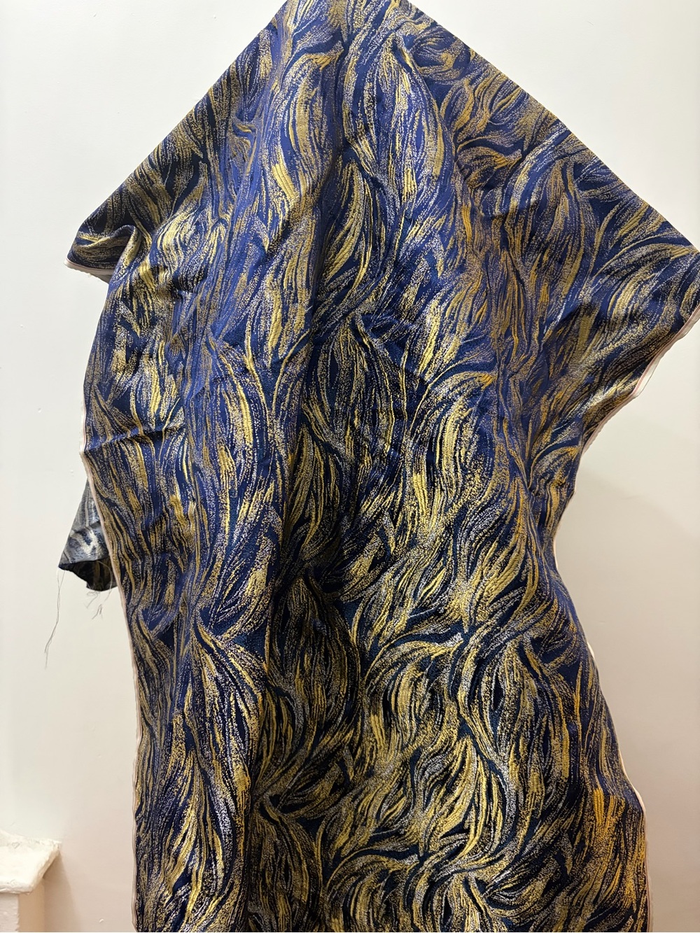 Made in France Abstract Art brocade fabric - 1.5 yards - 29” width
